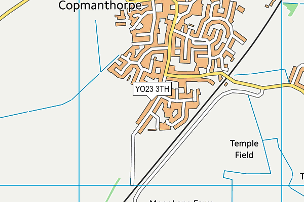 YO23 3TH map - OS VectorMap District (Ordnance Survey)