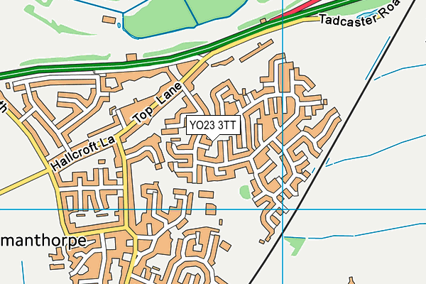 YO23 3TT map - OS VectorMap District (Ordnance Survey)
