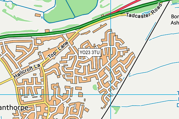 YO23 3TU map - OS VectorMap District (Ordnance Survey)