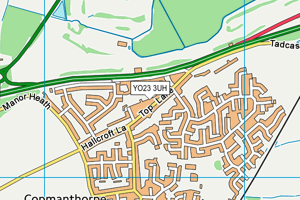YO23 3UH map - OS VectorMap District (Ordnance Survey)