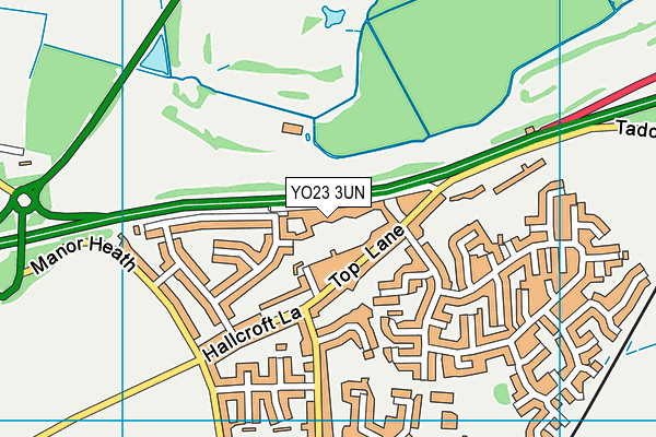 YO23 3UN map - OS VectorMap District (Ordnance Survey)