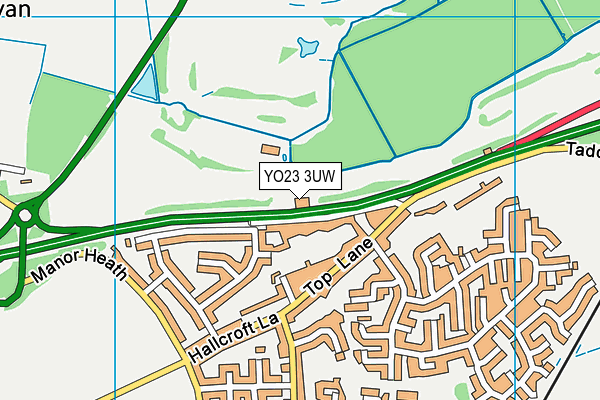 YO23 3UW map - OS VectorMap District (Ordnance Survey)