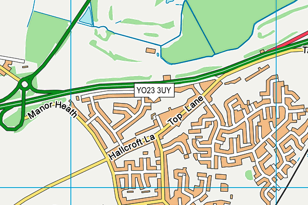 YO23 3UY map - OS VectorMap District (Ordnance Survey)