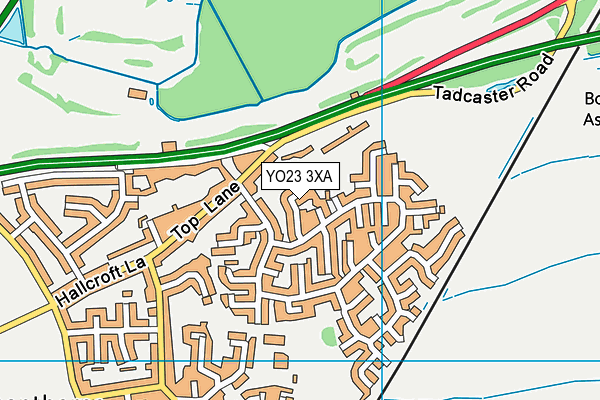 YO23 3XA map - OS VectorMap District (Ordnance Survey)