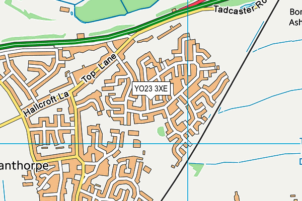 YO23 3XE map - OS VectorMap District (Ordnance Survey)