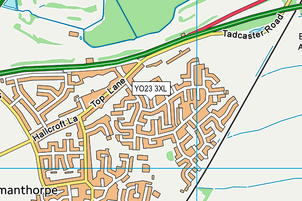 YO23 3XL map - OS VectorMap District (Ordnance Survey)