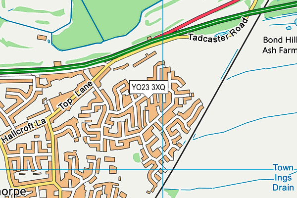 YO23 3XQ map - OS VectorMap District (Ordnance Survey)