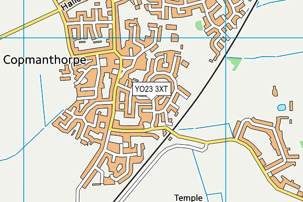 YO23 3XT map - OS VectorMap District (Ordnance Survey)