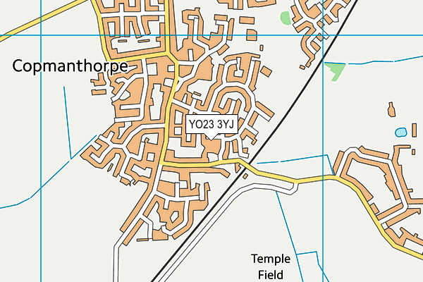 YO23 3YJ map - OS VectorMap District (Ordnance Survey)