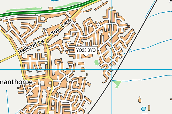 YO23 3YQ map - OS VectorMap District (Ordnance Survey)
