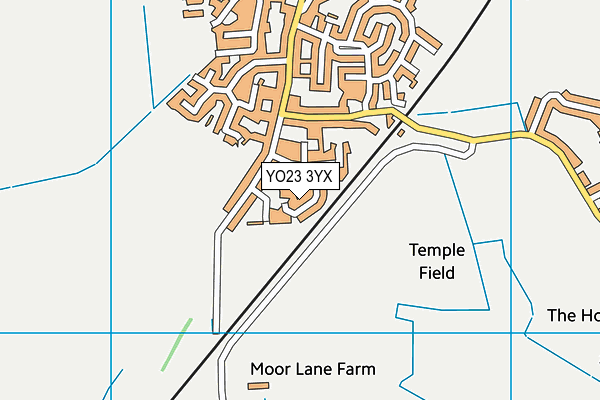YO23 3YX map - OS VectorMap District (Ordnance Survey)