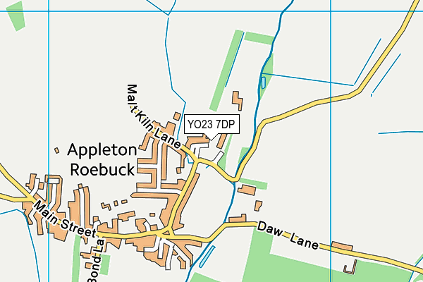 Appleton Roebuck Tennis Club map (YO23 7DP) - OS VectorMap District (Ordnance Survey)