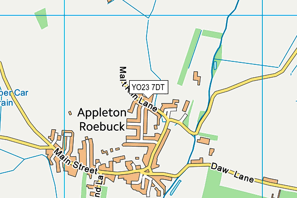 YO23 7DT map - OS VectorMap District (Ordnance Survey)
