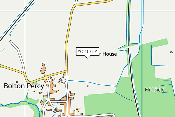 YO23 7DY map - OS VectorMap District (Ordnance Survey)