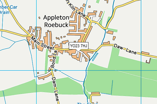 YO23 7HJ map - OS VectorMap District (Ordnance Survey)