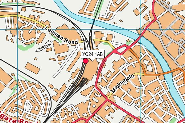 YO24 1AB map - OS VectorMap District (Ordnance Survey)