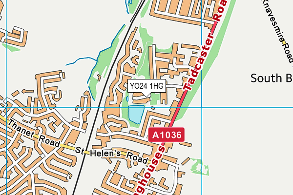 YO24 1HG map - OS VectorMap District (Ordnance Survey)
