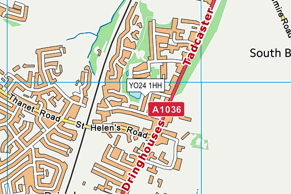 YO24 1HH map - OS VectorMap District (Ordnance Survey)