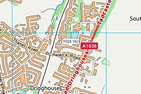 YO24 1HJ map - OS VectorMap District (Ordnance Survey)