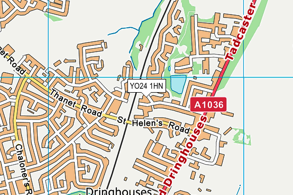 YO24 1HN map - OS VectorMap District (Ordnance Survey)