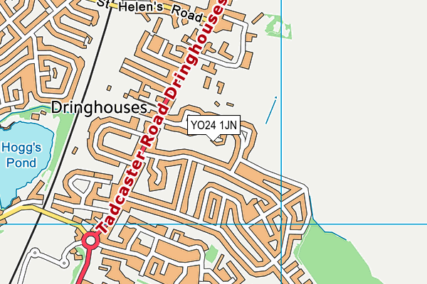 YO24 1JN map - OS VectorMap District (Ordnance Survey)