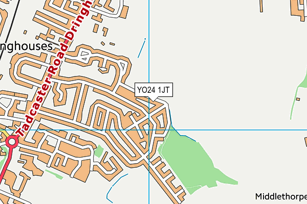 YO24 1JT map - OS VectorMap District (Ordnance Survey)