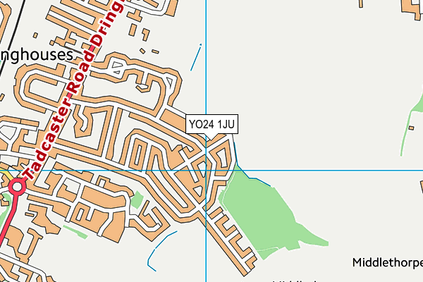 YO24 1JU map - OS VectorMap District (Ordnance Survey)
