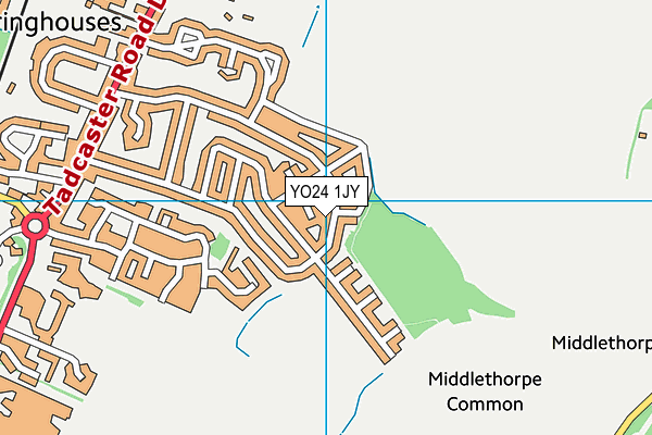 YO24 1JY map - OS VectorMap District (Ordnance Survey)