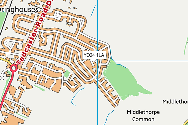 YO24 1LA map - OS VectorMap District (Ordnance Survey)