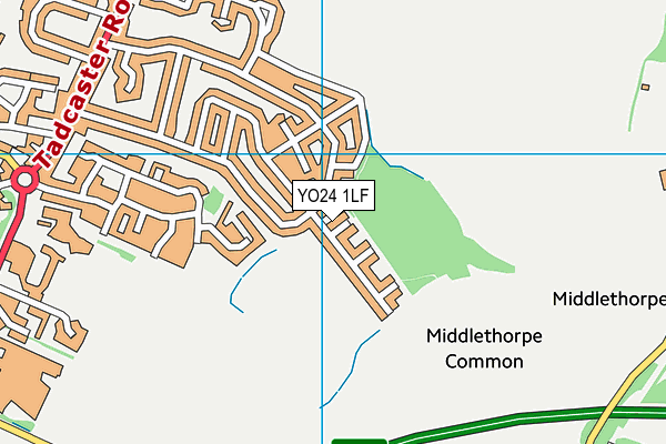 YO24 1LF map - OS VectorMap District (Ordnance Survey)