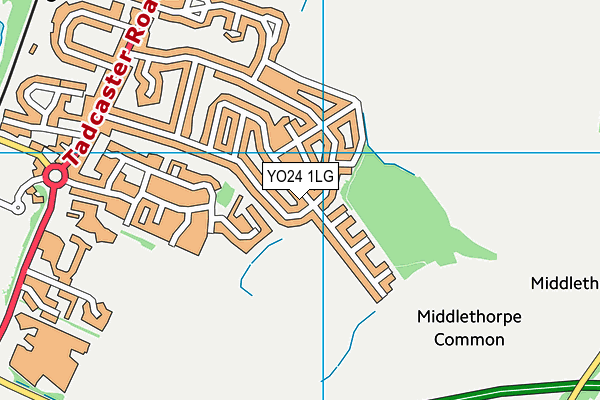 YO24 1LG map - OS VectorMap District (Ordnance Survey)