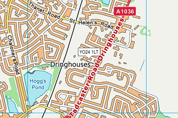 Map of ALCUIN HOMES (YORK) LIMITED at district scale
