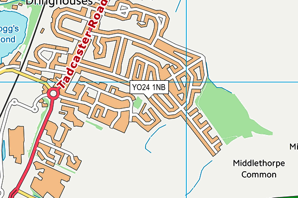 YO24 1NB map - OS VectorMap District (Ordnance Survey)