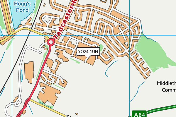 YO24 1UN map - OS VectorMap District (Ordnance Survey)