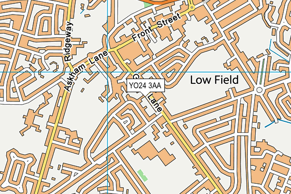 YO24 3AA map - OS VectorMap District (Ordnance Survey)