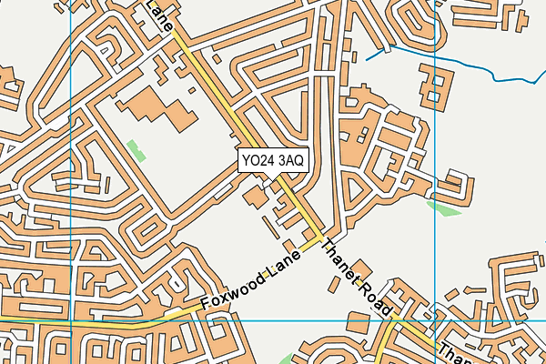 YO24 3AQ map - OS VectorMap District (Ordnance Survey)