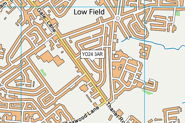 YO24 3AR map - OS VectorMap District (Ordnance Survey)