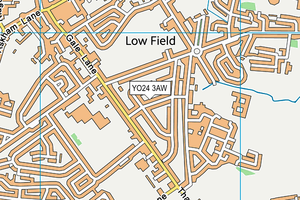 YO24 3AW map - OS VectorMap District (Ordnance Survey)