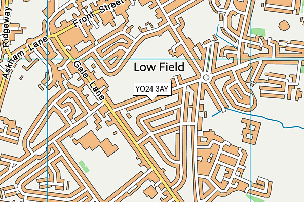 YO24 3AY map - OS VectorMap District (Ordnance Survey)