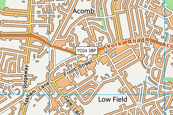 YO24 3BP map - OS VectorMap District (Ordnance Survey)