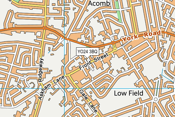 YO24 3BQ map - OS VectorMap District (Ordnance Survey)