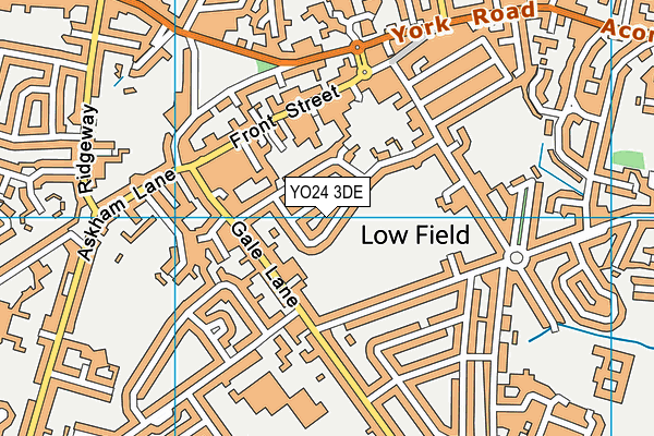 YO24 3DE map - OS VectorMap District (Ordnance Survey)