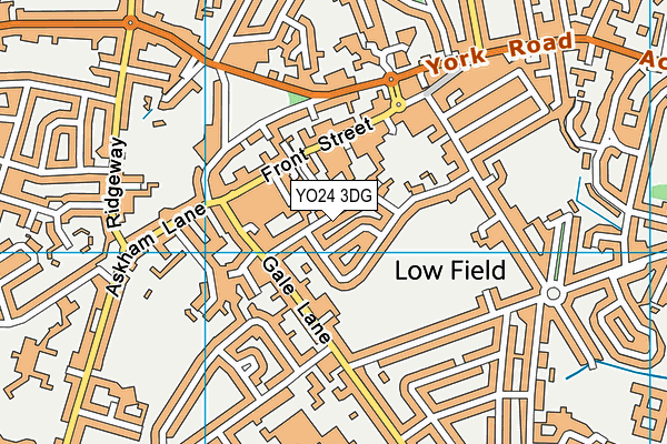 YO24 3DG map - OS VectorMap District (Ordnance Survey)