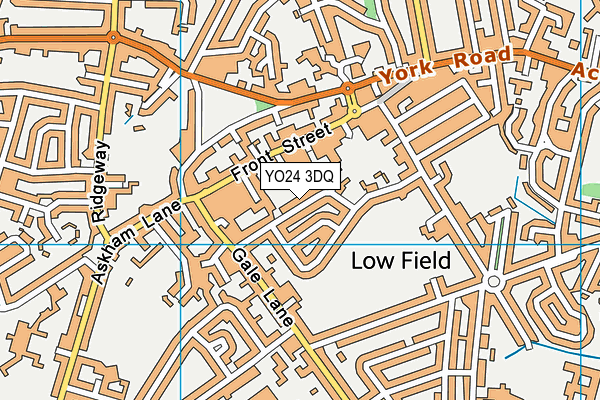 YO24 3DQ map - OS VectorMap District (Ordnance Survey)