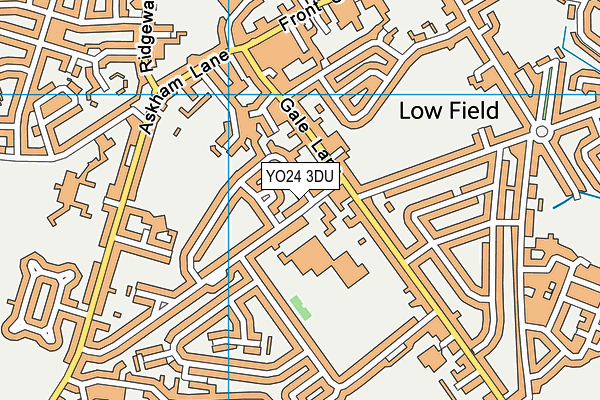 YO24 3DU map - OS VectorMap District (Ordnance Survey)