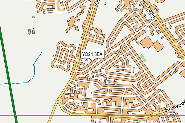 YO24 3EA map - OS VectorMap District (Ordnance Survey)