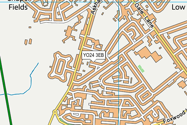 YO24 3EB map - OS VectorMap District (Ordnance Survey)