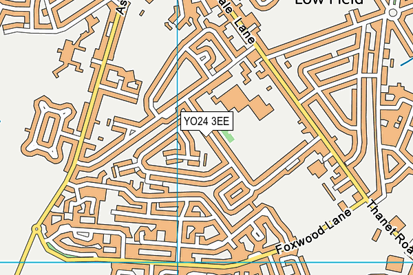 YO24 3EE map - OS VectorMap District (Ordnance Survey)