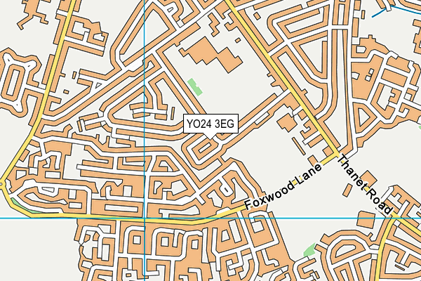 YO24 3EG map - OS VectorMap District (Ordnance Survey)