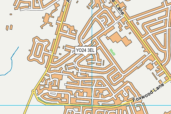 YO24 3EL map - OS VectorMap District (Ordnance Survey)